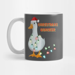 Christmas Quacker. Funny Xmas Mug